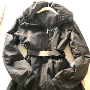 Prada belted parka